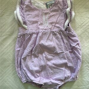 Three Sisters Purple Baby Romper